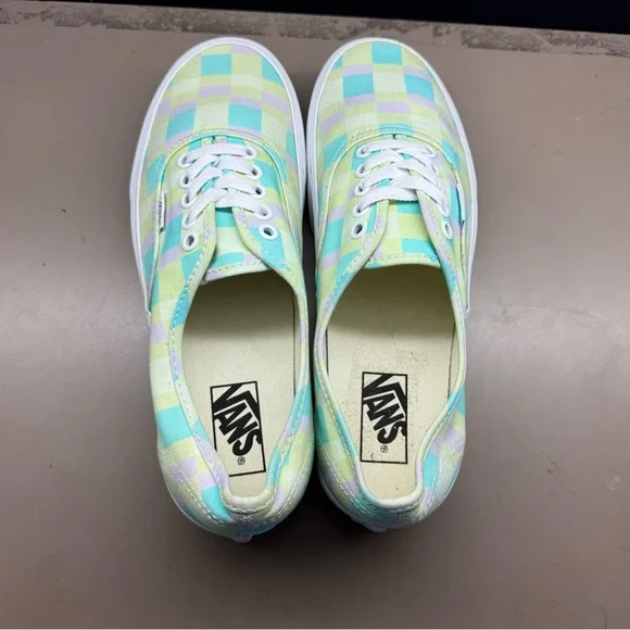 New WithoutBox Unisex VANS Stackform Platform Pastel Picnic Mixed Plaid Women 11 - Picture 4 of 9